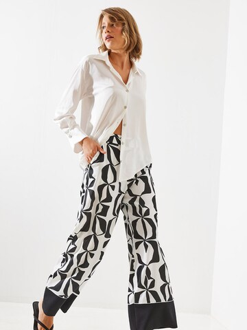 Bianco Lucci Wide Leg Bukser i sort