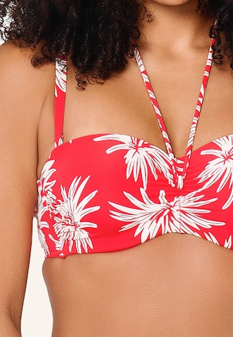 LingaDore - Balconette Top de biquíni em vermelho