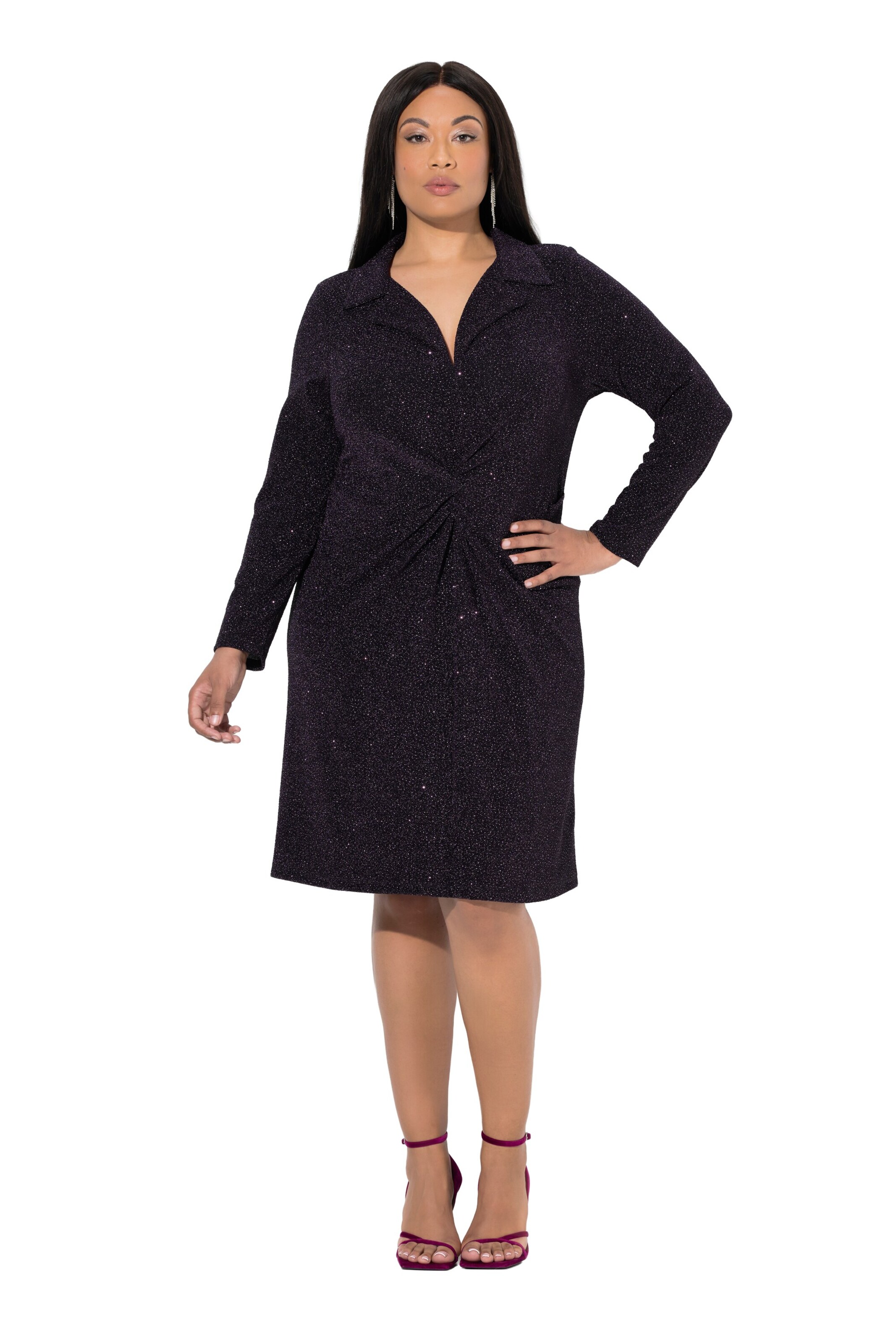 Ulla Popken Kleid in Lila: Vorderseite