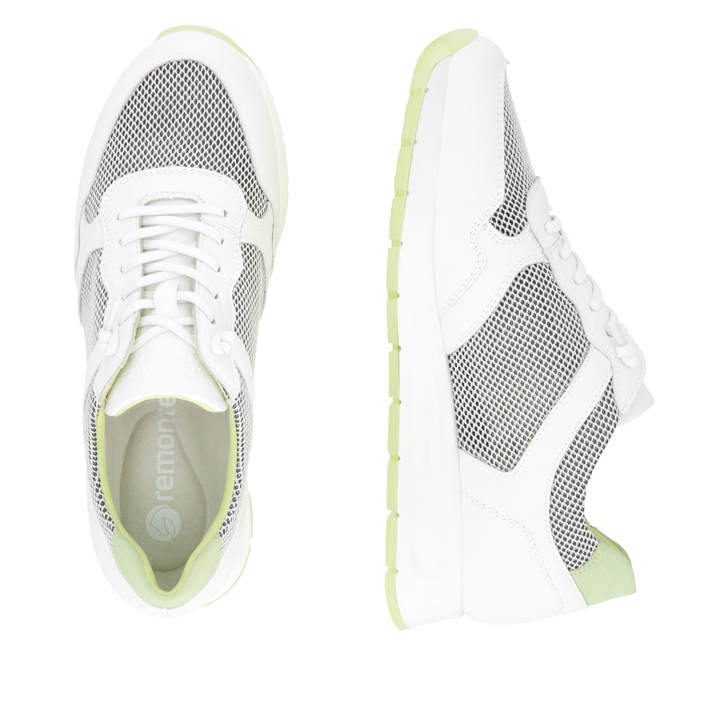 Baskets basses 'D2G03' REMONTE en blanc