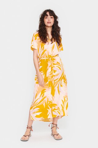 SAINT TROPEZ Shirt dress 'Blanca' in Orange: front