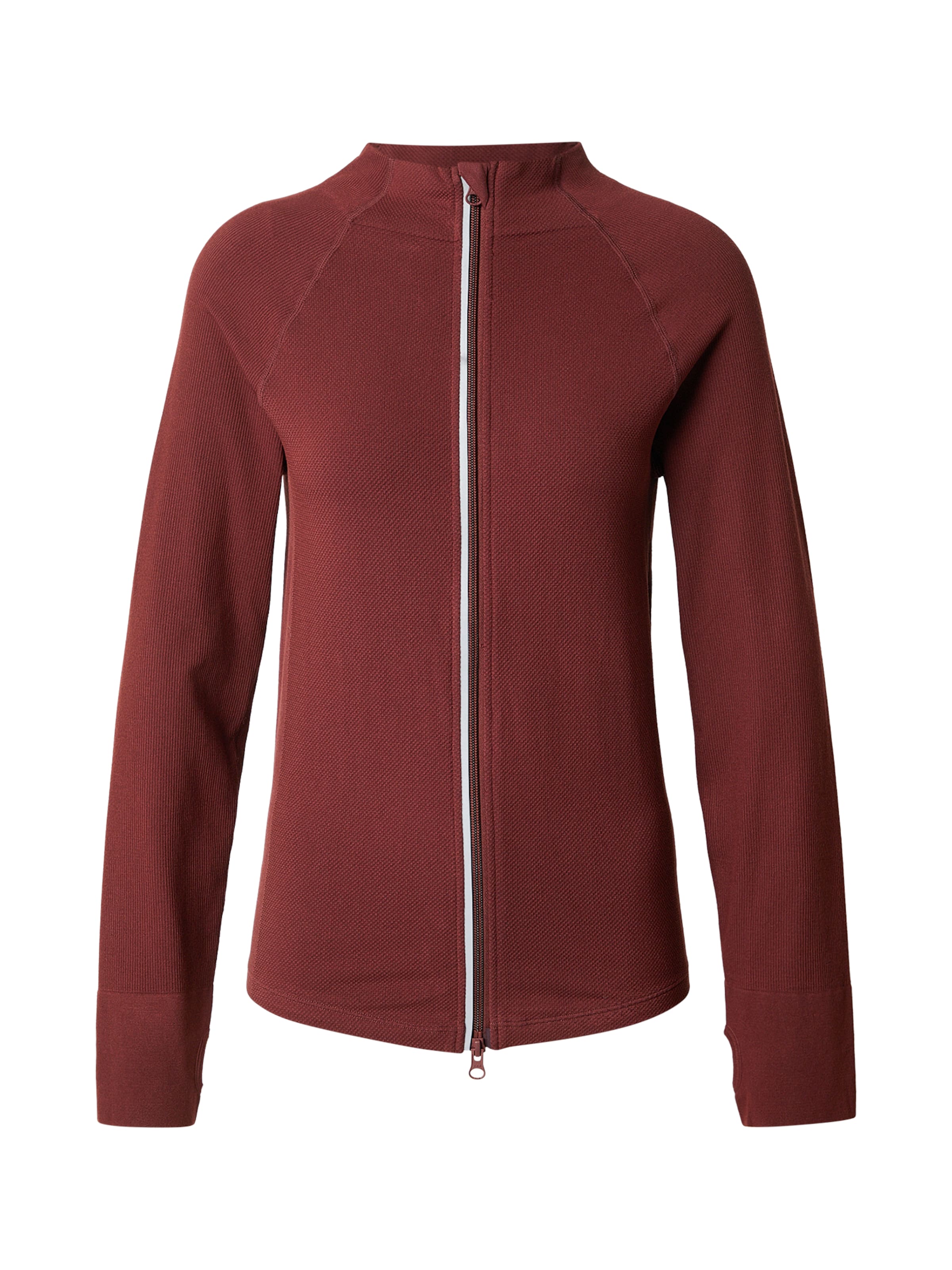 HRMN8 Sports sweat jacket 'SCUPLT' in Red: front
