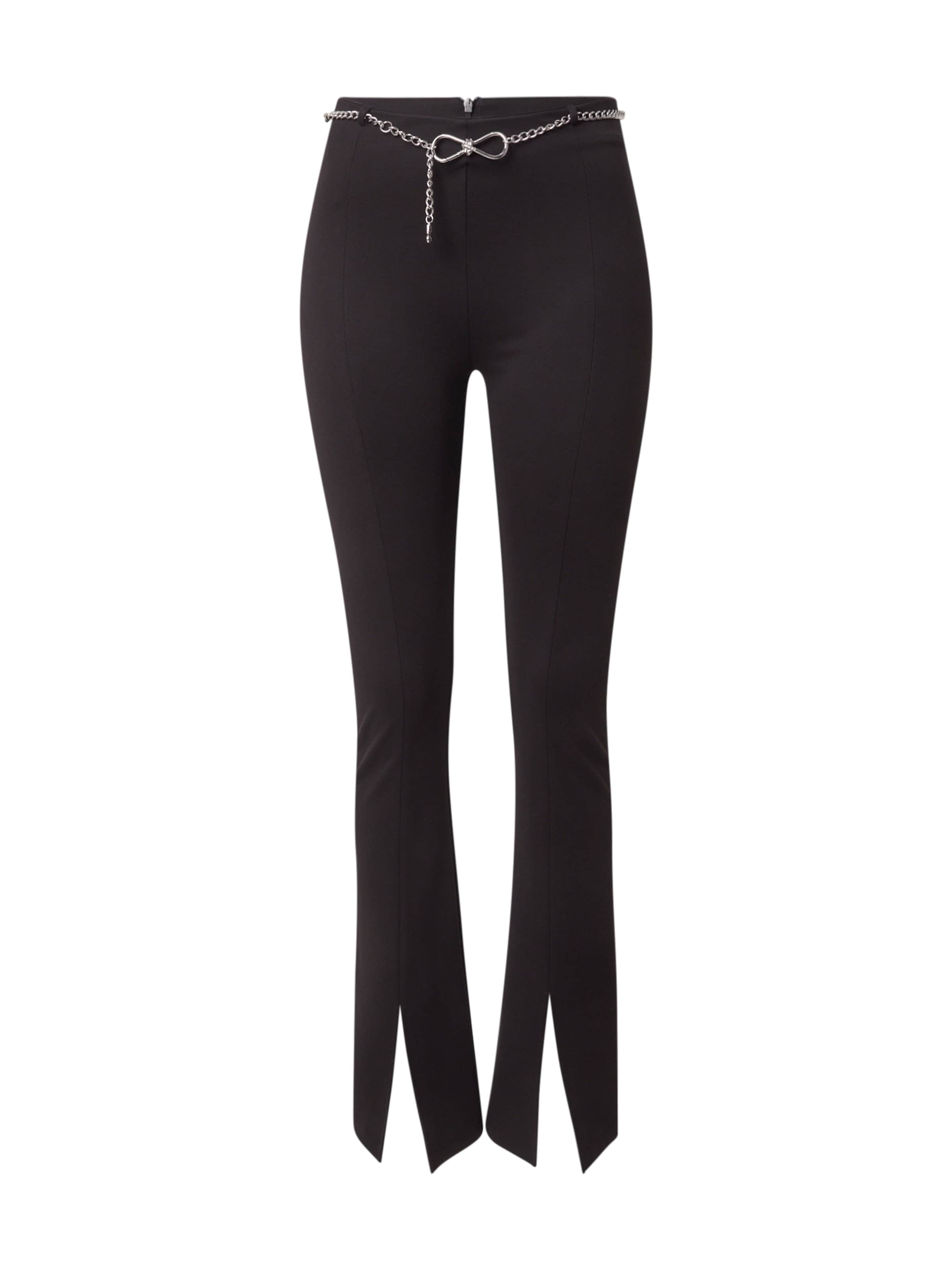 HUGO Laienev Püksid 'Noquetel', värv must: eest vaates