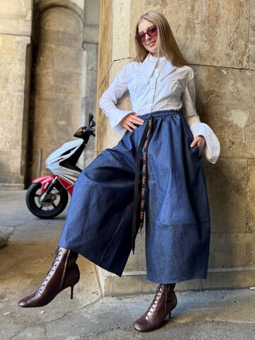 IUnique Wide leg Byxa 'Ballonique Denim' i blå