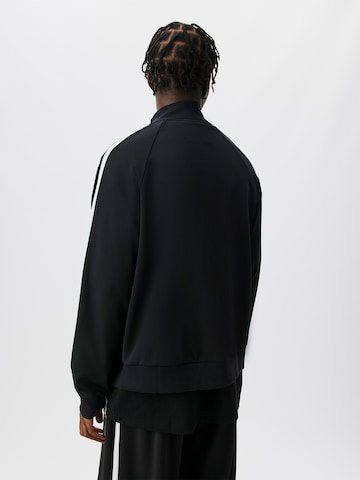 ABOUT YOU x Kingsley Coman Zip-Up Hoodie 'Dylan' in Black