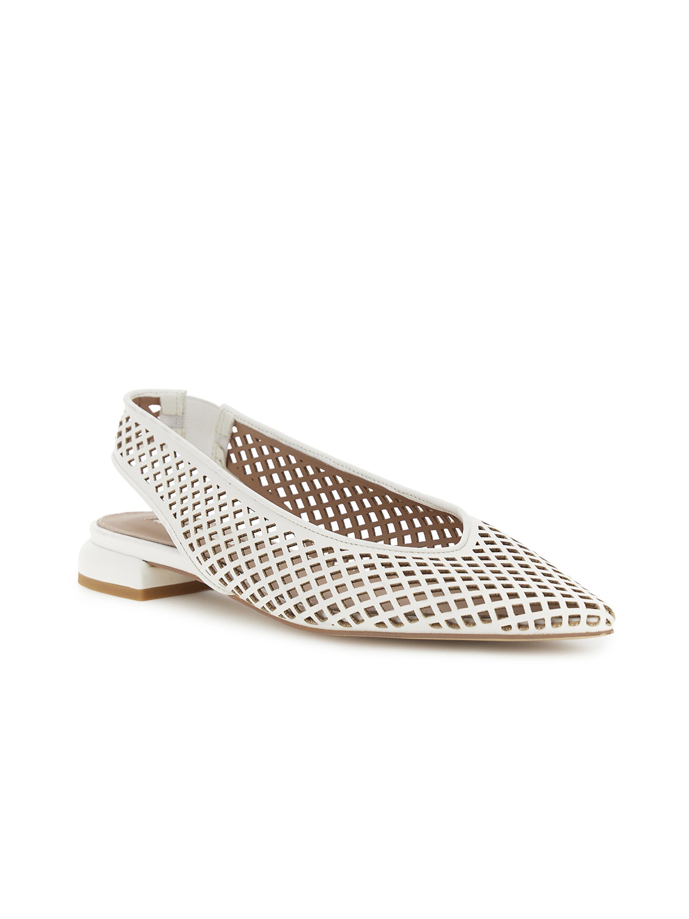 Ballerina di CAFè NOIR in bianco: frontale