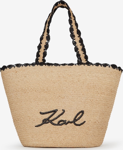 Karl Lagerfeld Rantakassi 'Scallop Beach' värissä beige / musta, Tuotenäkymä
