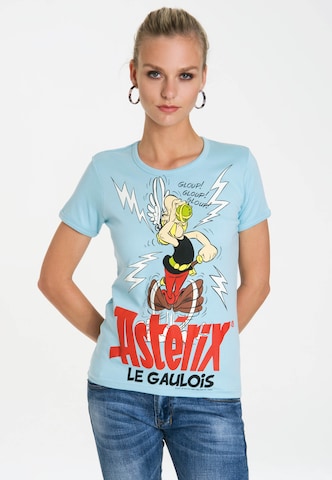 LOGOSHIRT T-Shirt 'Asterix - Magic Poison' in Blau: predná strana