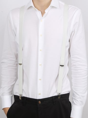 Profuomo Bretels in Wit: voorkant