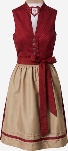rozā SPIETH & WENSKY "Dirndl" stila kleita 'Waris': no priekšpuses