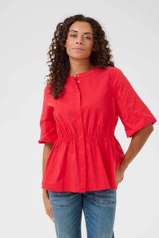CULTURE Blouse 'Zeta Antoinett' in Rood: voorkant