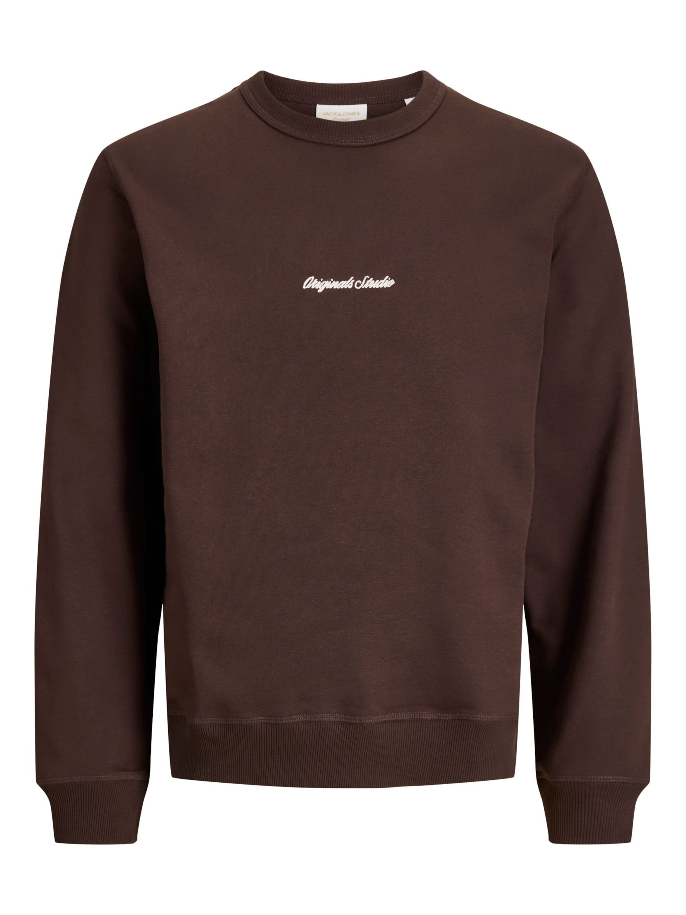 JACK & JONES Sweatshirt Sweatshirt in Braun: Vorderseite