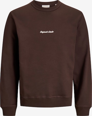 JACK & JONES Sweatshirt Sweatshirt in Braun: Vorderseite