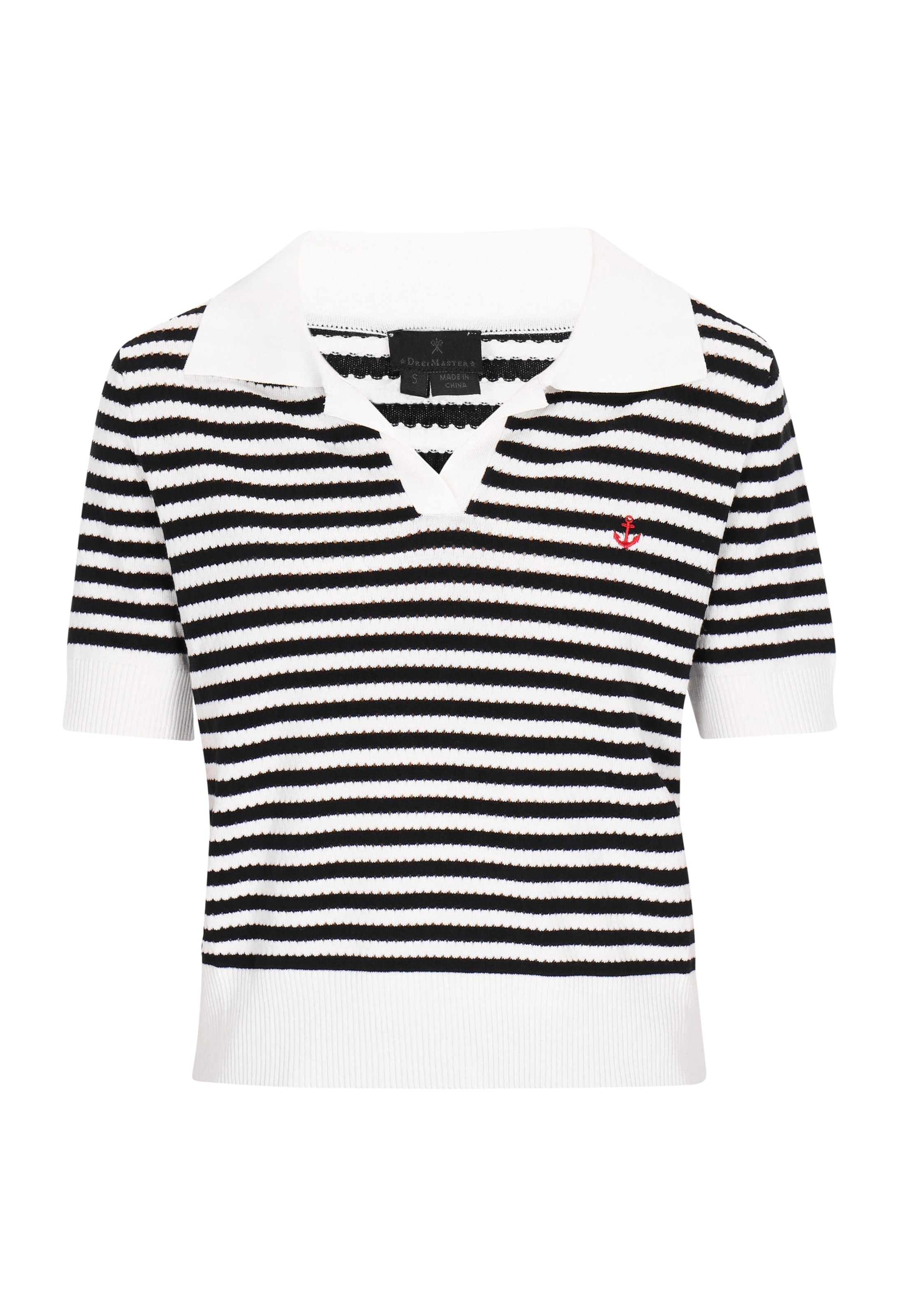 DreiMaster Klassik Pullover 'Classic Look' in Weiß: Vorderseite