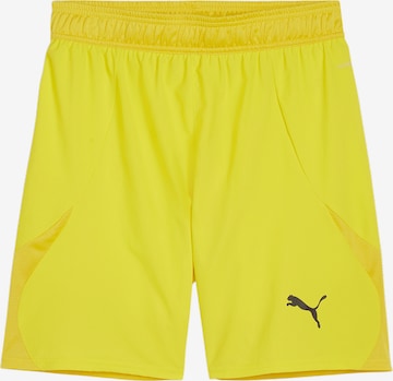 PUMA Sportshorts 'TeamFINAL' in Gelb: Vorderseite