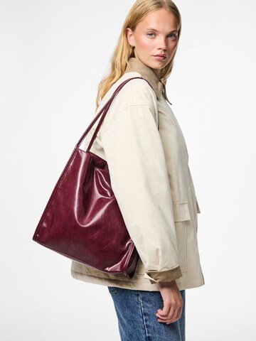 PIECES Shopper in Rood: voorkant