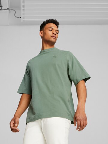 PUMA Performance Shirt 'Classics' in Green: front