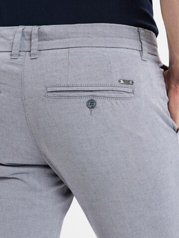 Finshley & Harding Slimfit Hose 'Dylan' in Blau