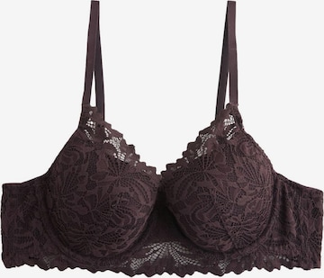 Next T-Shirt Rintaliivi 'Ultimate Comfort' värissä ruskea: etupuoli