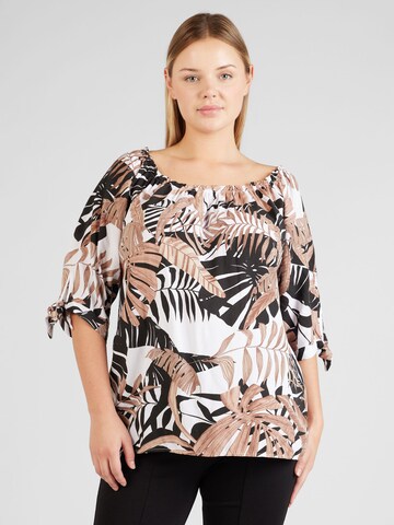 Z-One Blouse 'Lotty' in Wit: voorkant