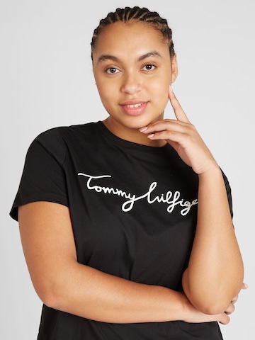 T-shirt Tommy Hilfiger Curve en noir