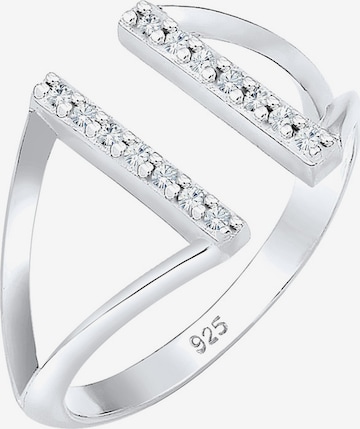 Bague 'Geo' ELLI en argent : devant