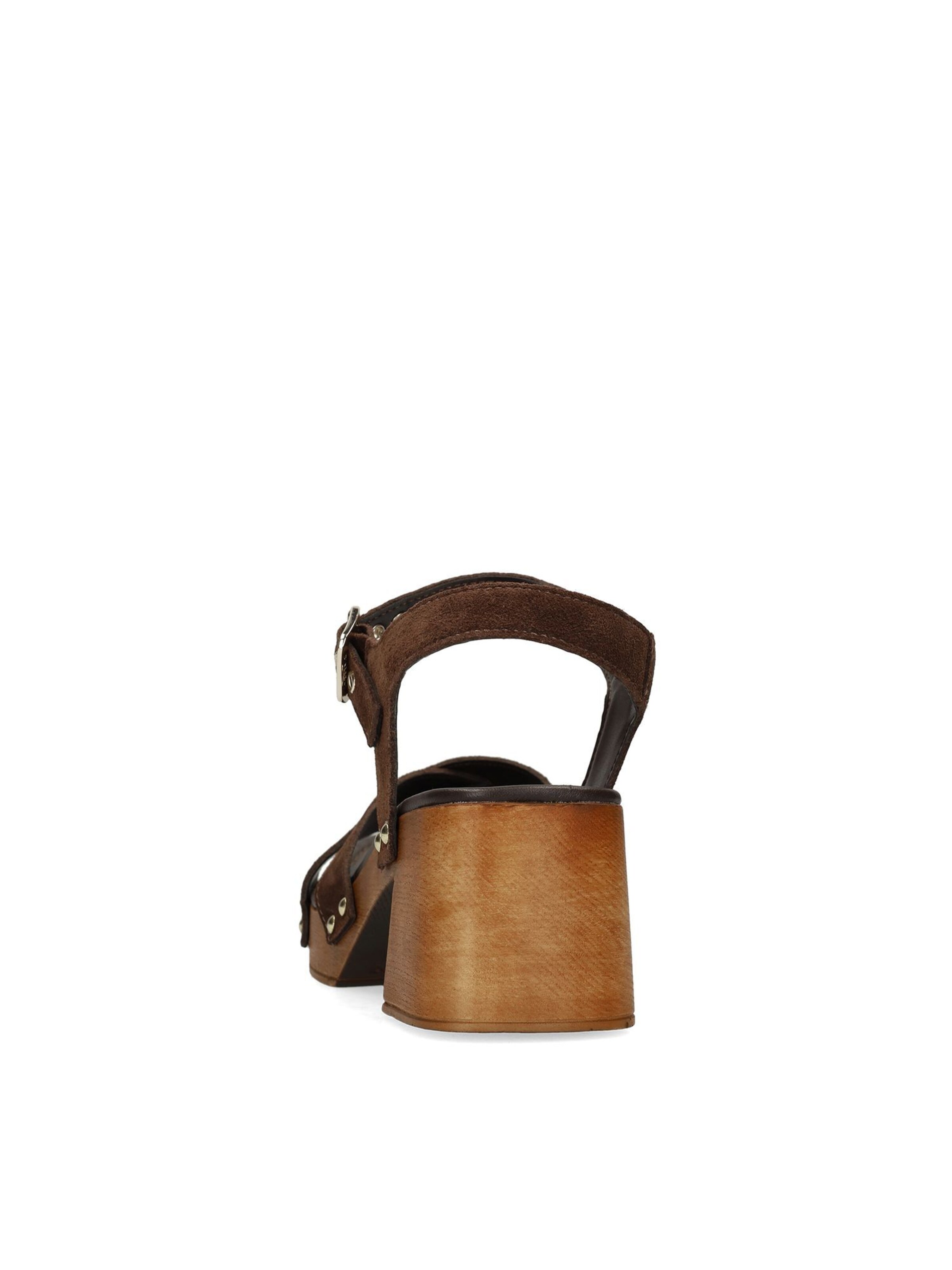 MANFIELD Sandalen met riem in Bruin