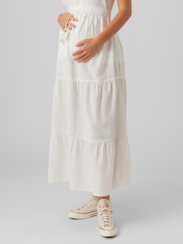 Vero Moda Maternity Rok 'MILAN' in Wit: voorkant