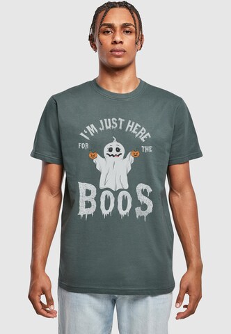 ABSOLUTE CULT T-Shirt 'Halloween - Boos' in Blau: Vorderseite