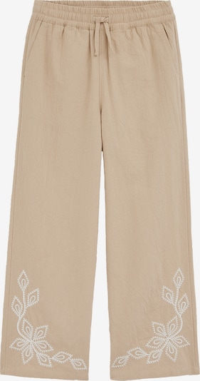 WE Fashion Housut koossa 104 värissä beige / valkoinen, Tuotenäkymä