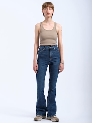 Dr. Denim Skinny Jeans 'Moxy High Flare' in Blauw