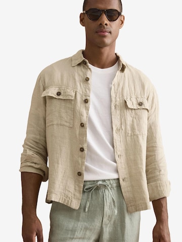 Il Lanificio Regular fit Kavaj i beige: framsida