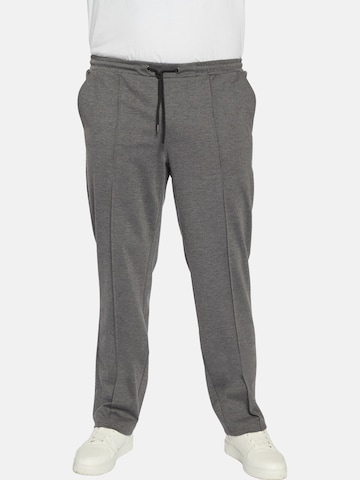 Charles Colby Loose fit Pants ' Baron Colehan ' in Grey: front