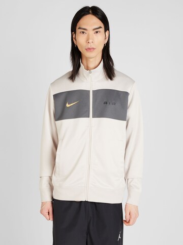 Nike Sportswear Sweatjacka 'Air' i beige: framsida