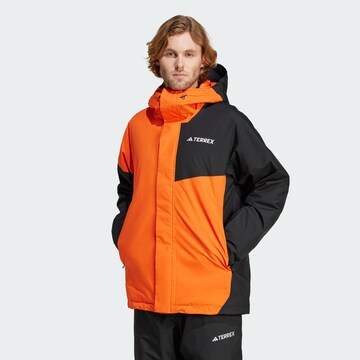 Veste outdoor ADIDAS TERREX en orange : devant