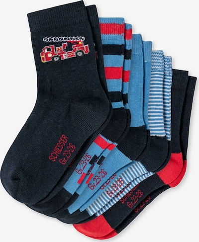 SCHIESSER Socks in Blue / Red / Black / White, Item view