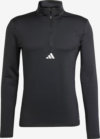 ADIDAS PERFORMANCE Функционална тениска в черно: отпред