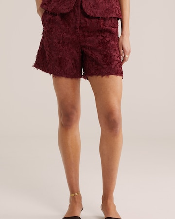 raudona WE Fashion Standartinis Kelnės: priekis