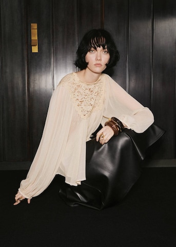 MANGO Blouse 'Regina' in Beige