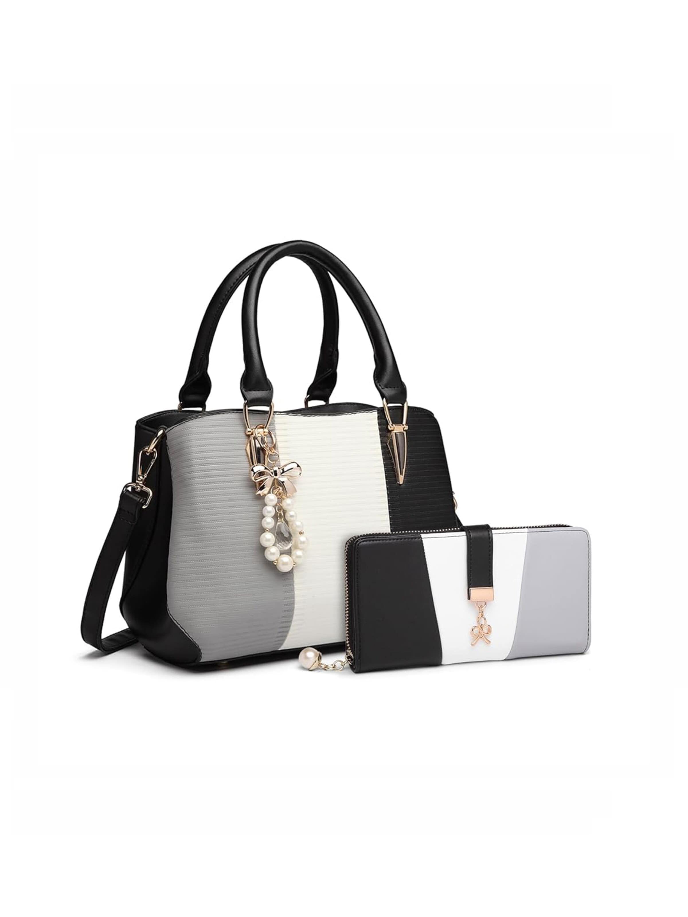 Miss Lulu Schultertasche‌‌‌‌‌‌‌‌‌‌ in Schwarz: Vorderseite