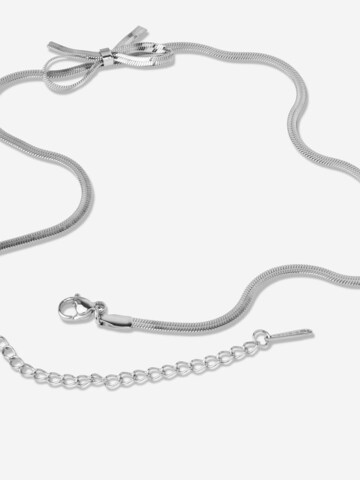 ØYRE Łańcuszek 'Bow Knot Snake Chain' w kolorze srebrny