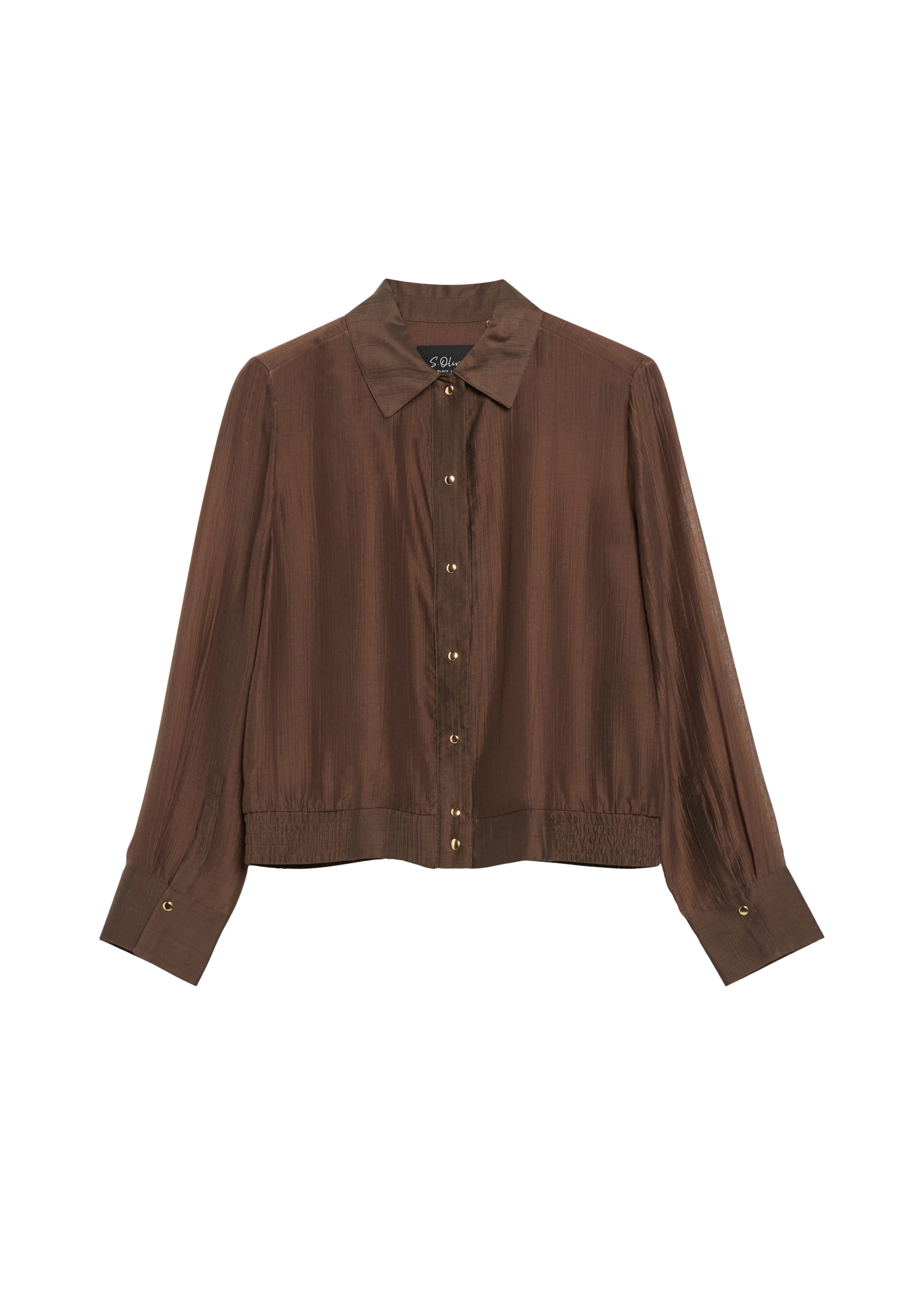 s.Oliver Blouse in Bruin: voorkant