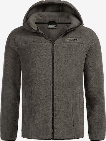 Veste en polaire fonctionnelle 'AS413' Arctic Seven en gris : devant