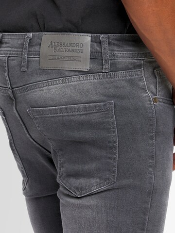 Alessandro Salvarini Regular Jeans in Grey