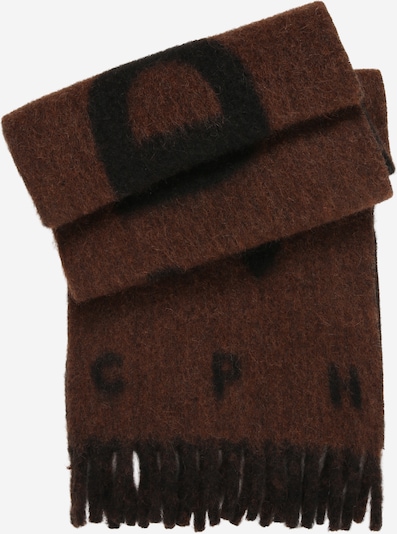 Šalikas iš Copenhagen Studios, spalva – tamsiai ruda / juoda, Prekių apžvalga