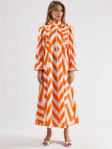 MSN Collection Jurk in Oranje