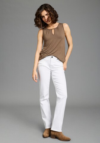 LAURA SCOTT Top in Grey: front