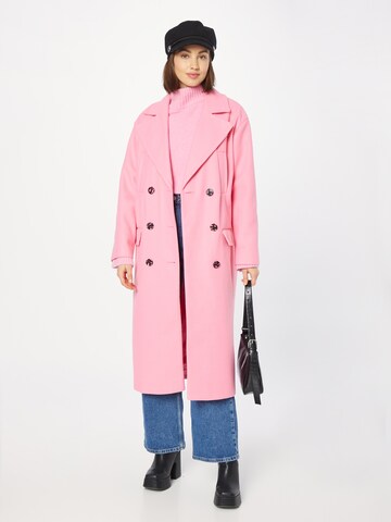 River Island Overgangsfrakke i pink