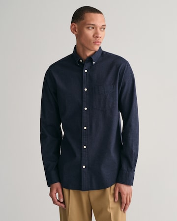 GANT Regular Fit Hemd in Blau: Vorderseite