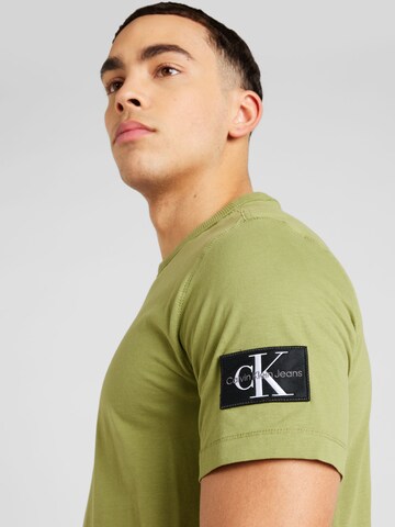 žalia Calvin Klein Jeans Marškinėliai